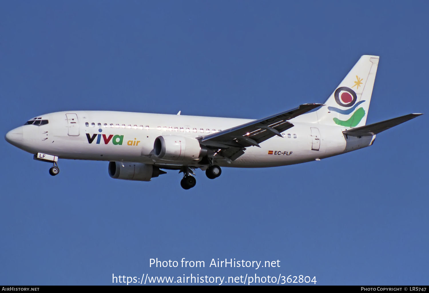 Aircraft Photo of EC-FLF | Boeing 737-36E | Viva Air | AirHistory.net #362804