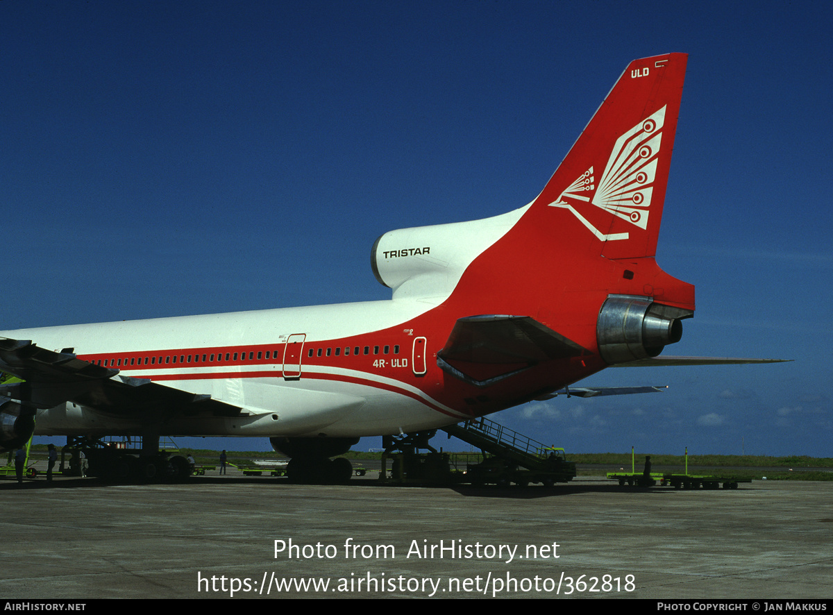 Aircraft Photo of 4R-ULD | Lockheed L-1011-385-1-15 TriStar 100 | AirLanka | AirHistory.net #362818