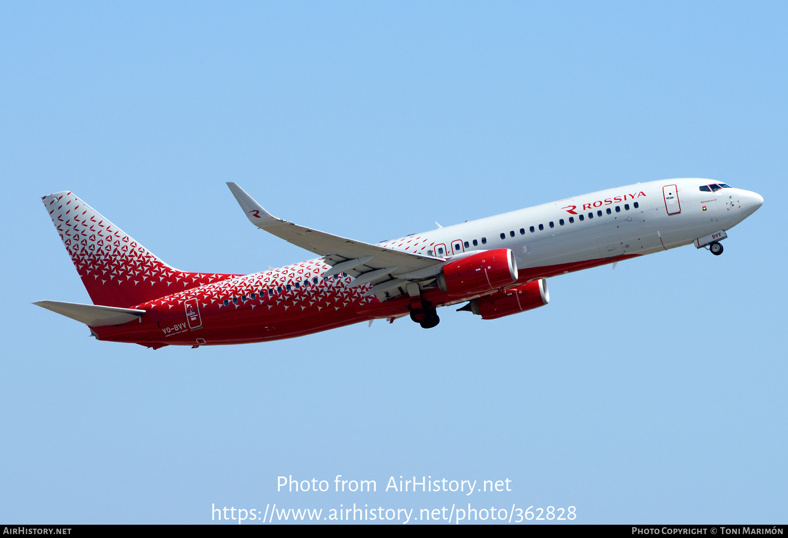 Aircraft Photo of VQ-BVV | Boeing 737-8LJ | Rossiya - Russian Airlines | AirHistory.net #362828