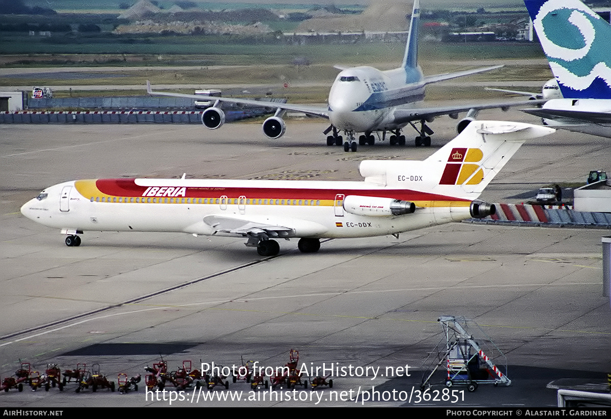 Aircraft Photo of EC-DDX | Boeing 727-256/Adv | Iberia | AirHistory.net #362851