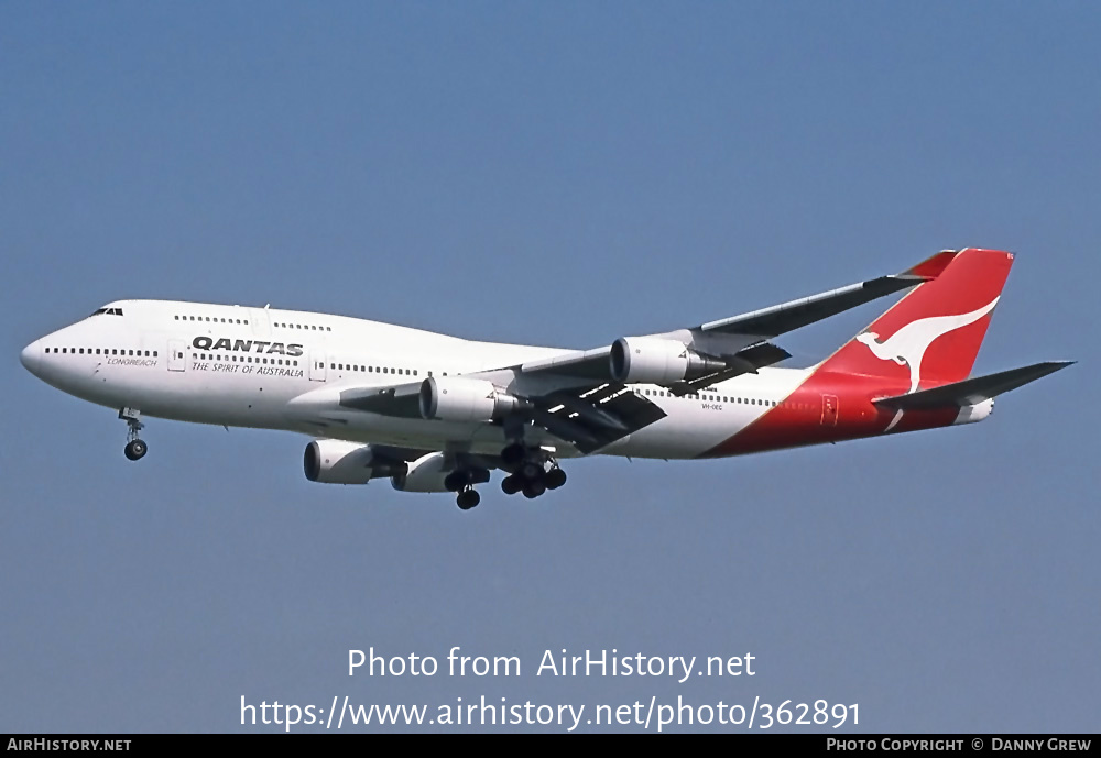 Aircraft Photo of VH-OEC | Boeing 747-4H6 | Qantas | AirHistory.net #362891