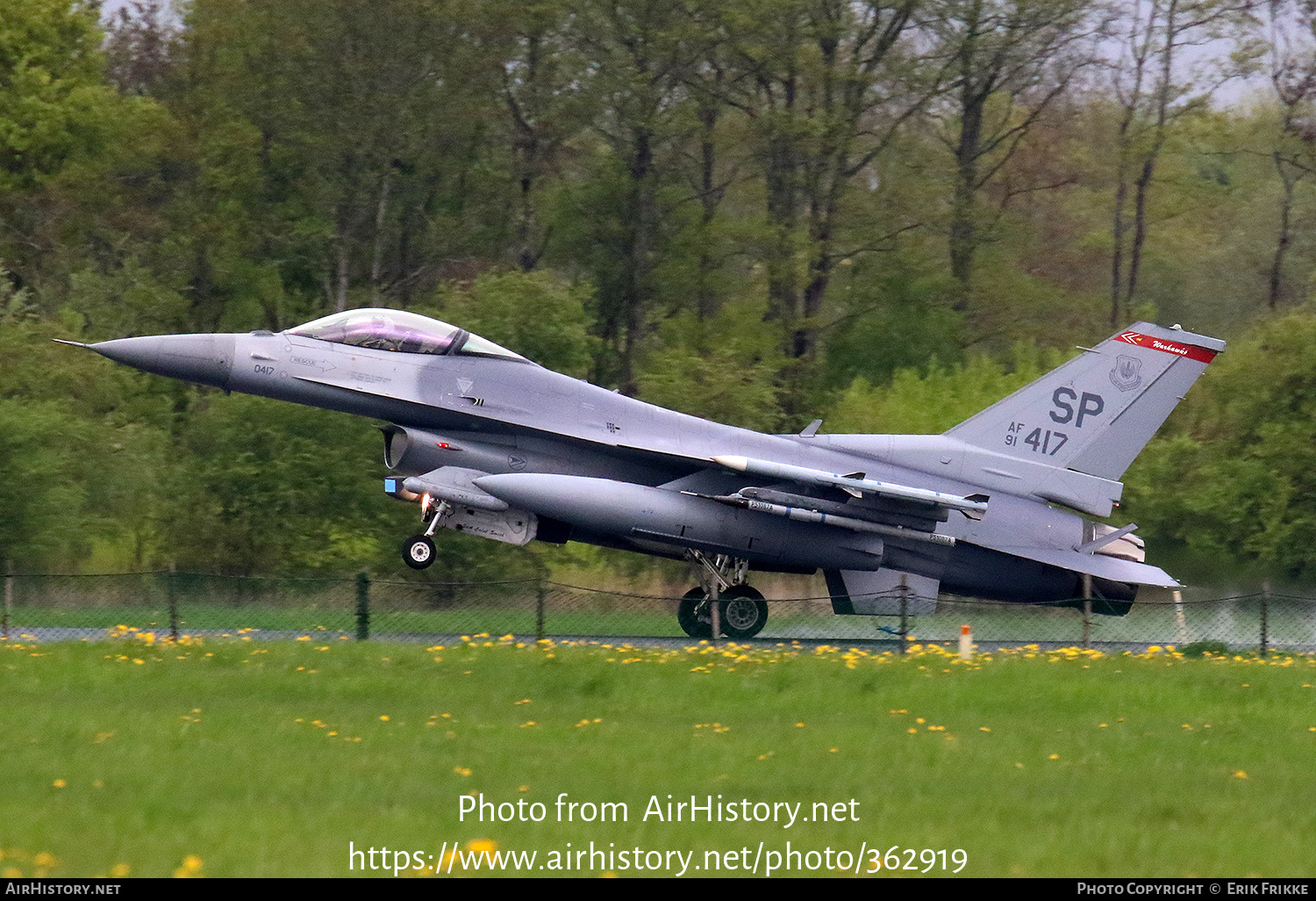 Aircraft Photo of 91-0417 / AF91-417 | General Dynamics F-16CM Fighting Falcon | USA - Air Force | AirHistory.net #362919