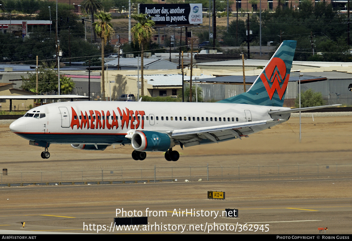 Aircraft Photo of N328AW | Boeing 737-3B7 | America West Airlines | AirHistory.net #362945