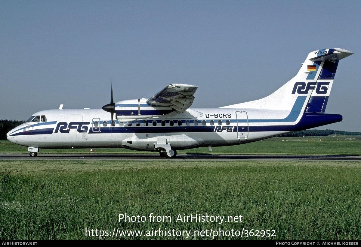 Aircraft Photo of D-BCRS | ATR ATR-42-300 | RFG - Regionalflug | AirHistory.net #362952