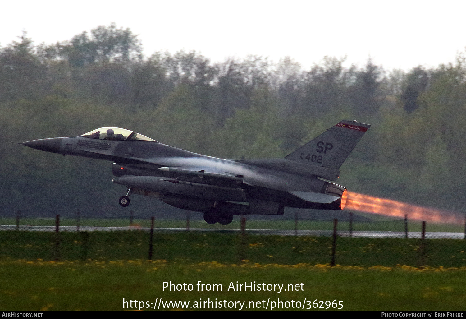 Aircraft Photo of 91-0402 / AF91-402 | Lockheed F-16CM Fighting Falcon | USA - Air Force | AirHistory.net #362965