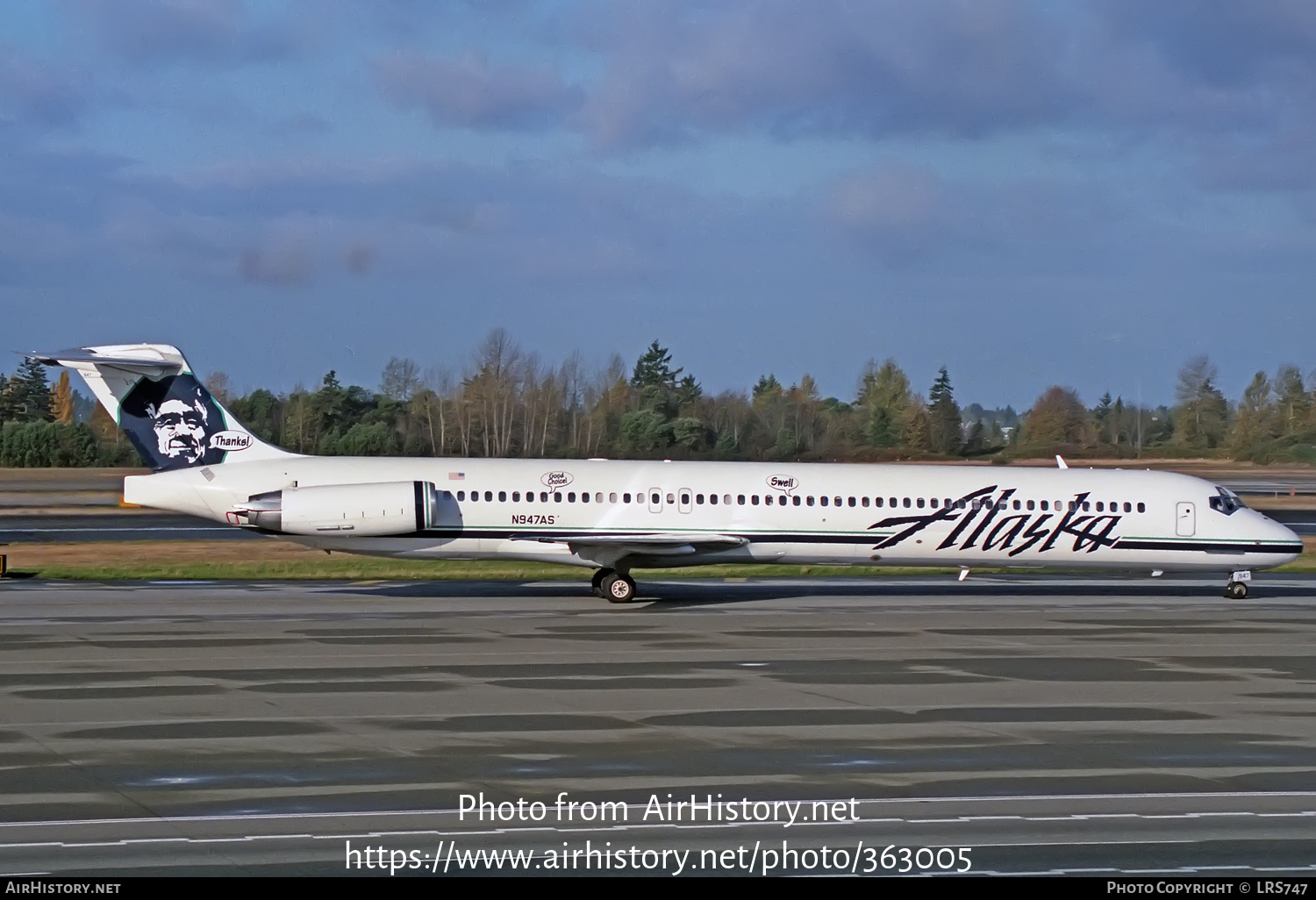 Aircraft Photo of N947AS | McDonnell Douglas MD-82 (DC-9-82) | Alaska Airlines | AirHistory.net #363005