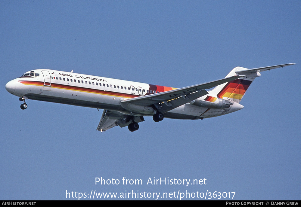 Aircraft Photo of XA-ACZ | McDonnell Douglas DC-9-32 | Aero California | AirHistory.net #363017