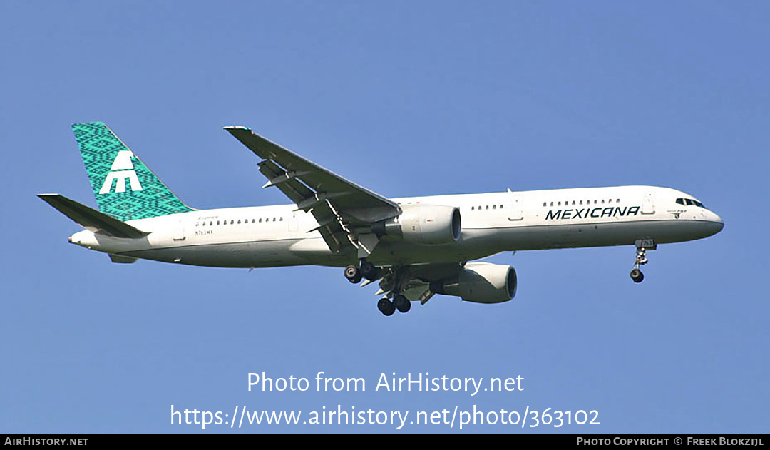 Aircraft Photo of N763MX | Boeing 757-2Q8 | Mexicana | AirHistory.net #363102