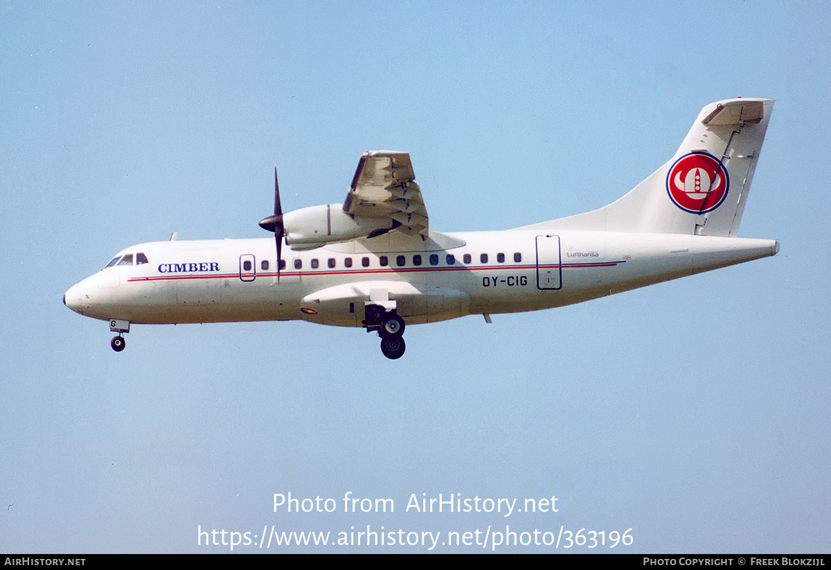 Aircraft Photo of OY-CIG | ATR ATR-42-300 | Cimber Air | AirHistory.net #363196