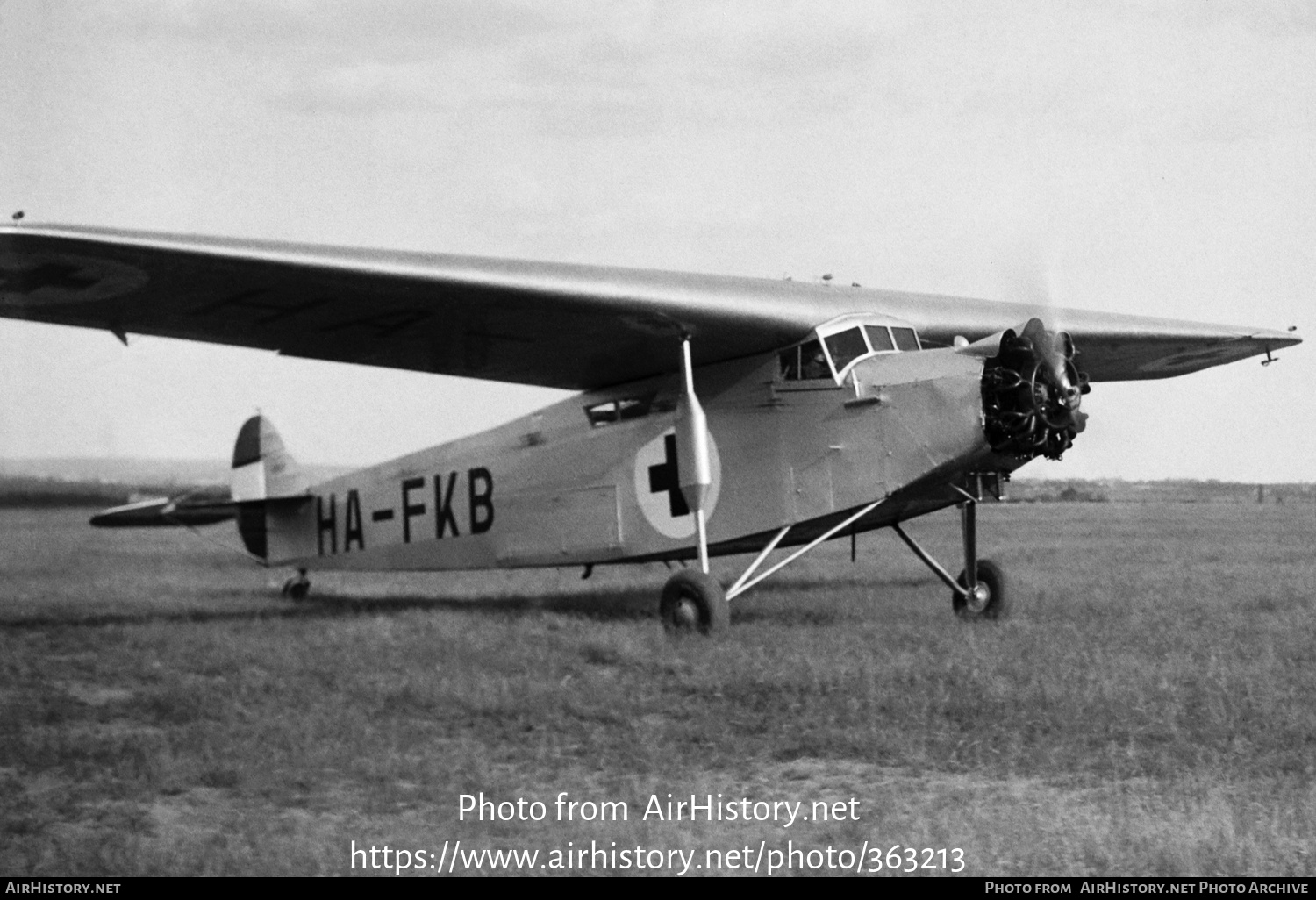 Aircraft Photo of HA-FKB / 40.02 | Fokker F.VIIa | AirHistory.net #363213