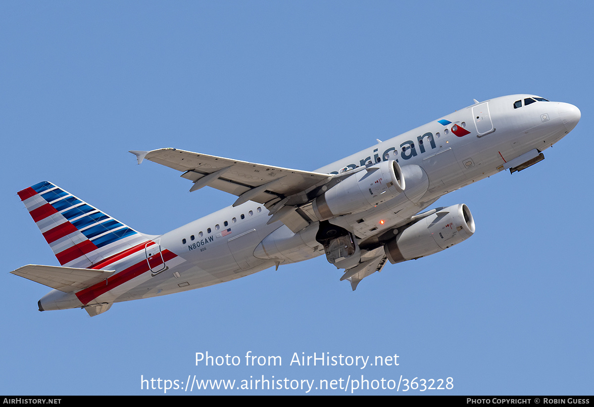 Aircraft Photo of N806AW | Airbus A319-132 | American Airlines | AirHistory.net #363228