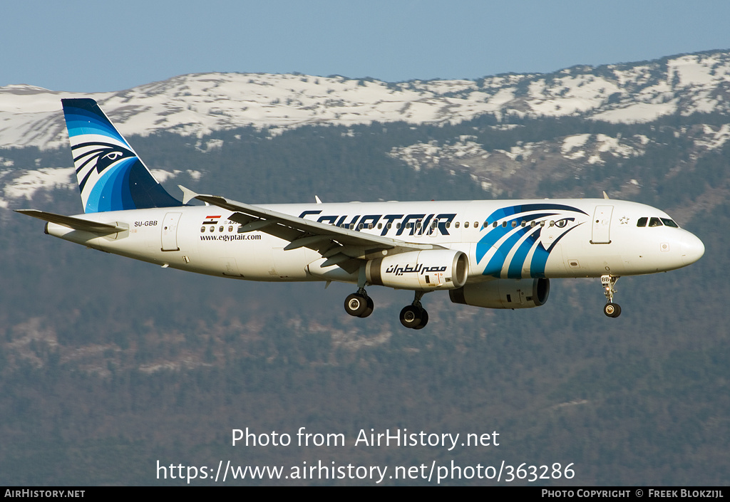 Aircraft Photo of SU-GBB | Airbus A320-231 | EgyptAir | AirHistory.net #363286