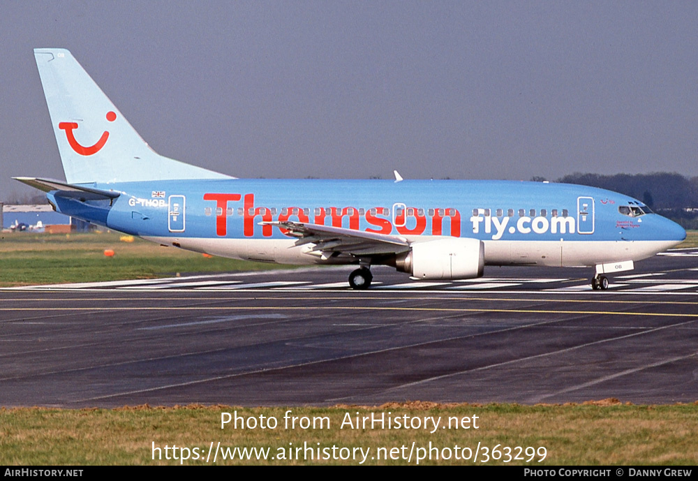 Aircraft Photo of G-THOB | Boeing 737-5L9 | Thomsonfly | AirHistory.net #363299