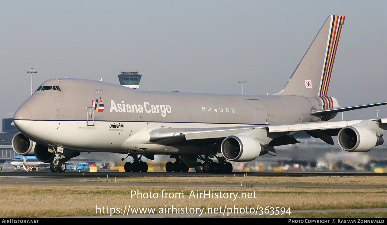 Aircraft Photo of HL7419 | Boeing 747-48EF/SCD | Asiana Airlines Cargo | AirHistory.net #363594