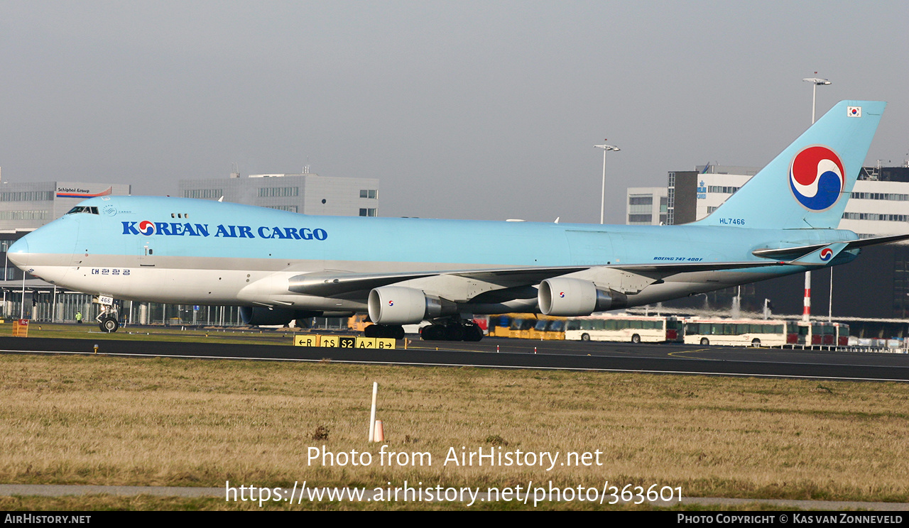 Aircraft Photo of HL7466 | Boeing 747-4B5F/SCD | Korean Air Cargo | AirHistory.net #363601