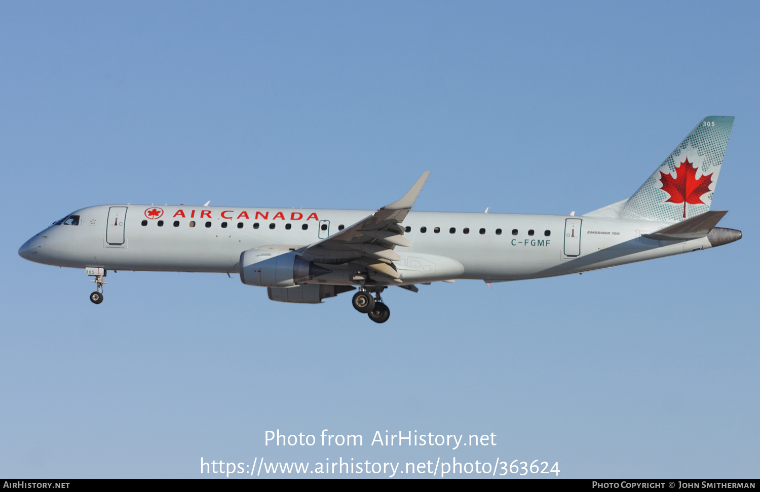 Aircraft Photo of C-FGMF | Embraer 190AR (ERJ-190-100IGW) | Air Canada | AirHistory.net #363624