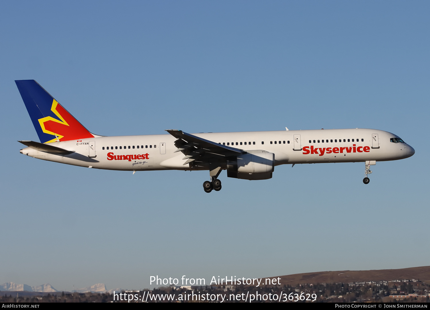 Aircraft Photo of C-FFAN | Boeing 757-21K | Skyservice Airlines | AirHistory.net #363629