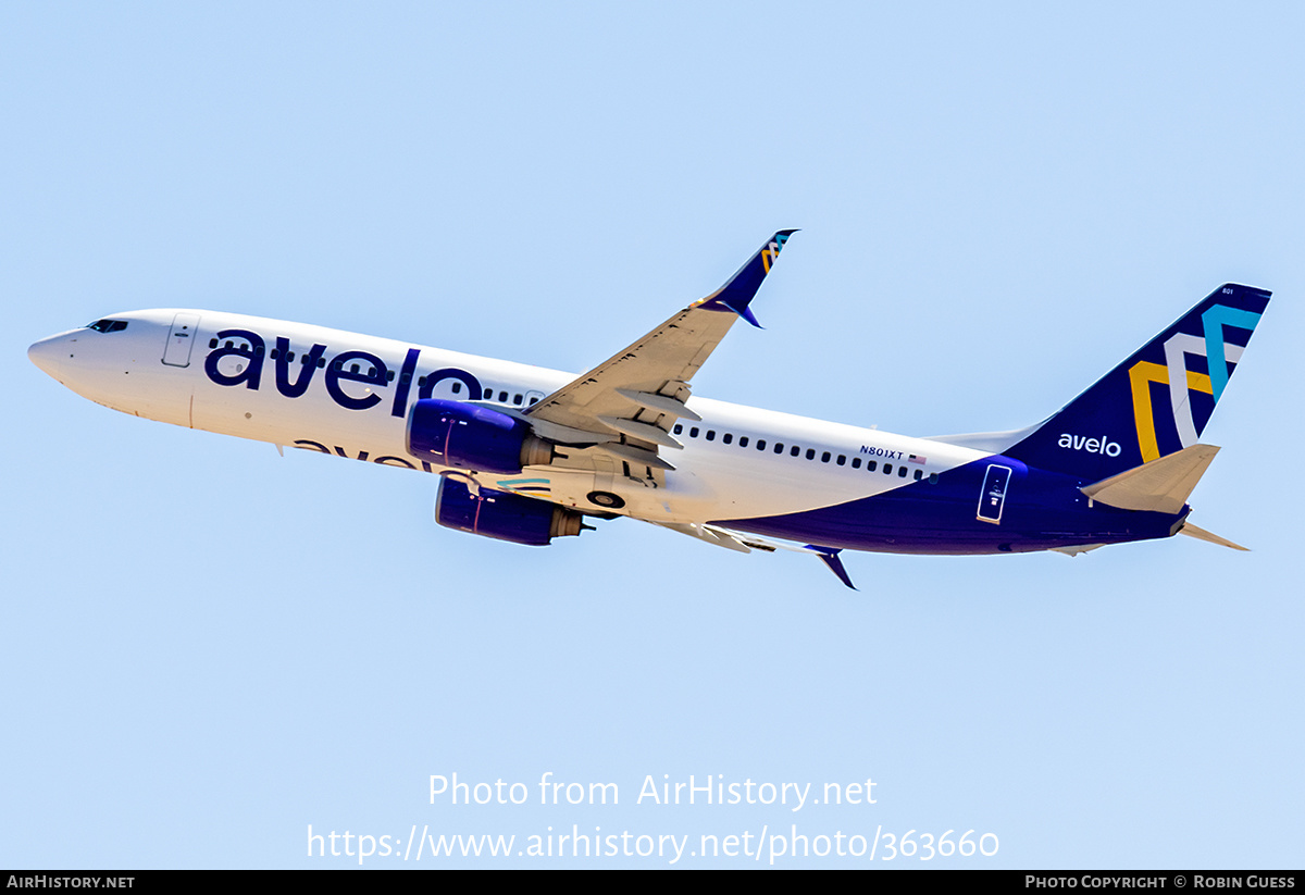 Aircraft Photo of N801XT | Boeing 737-86N | Avelo Airlines | AirHistory.net #363660