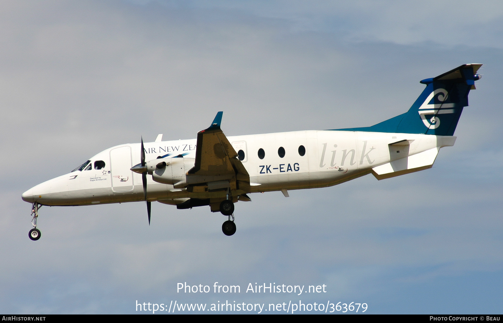 Aircraft Photo of ZK-EAG | Raytheon 1900D | Air New Zealand Link | AirHistory.net #363679