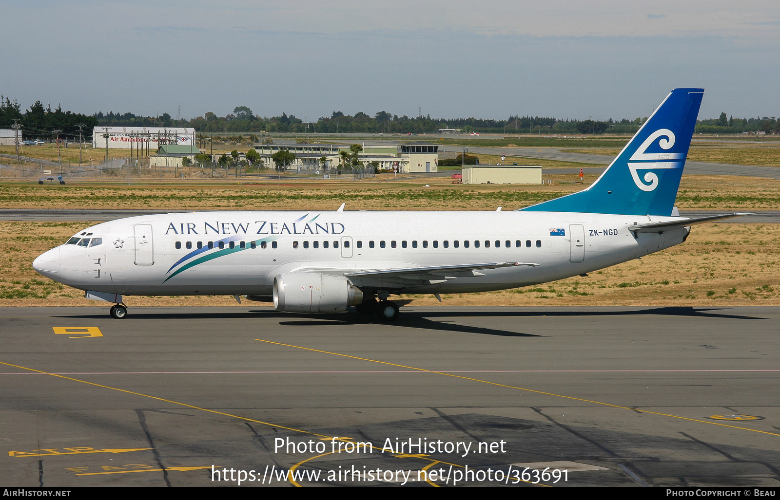 Aircraft Photo of ZK-NGD | Boeing 737-3U3 | Air New Zealand | AirHistory.net #363691