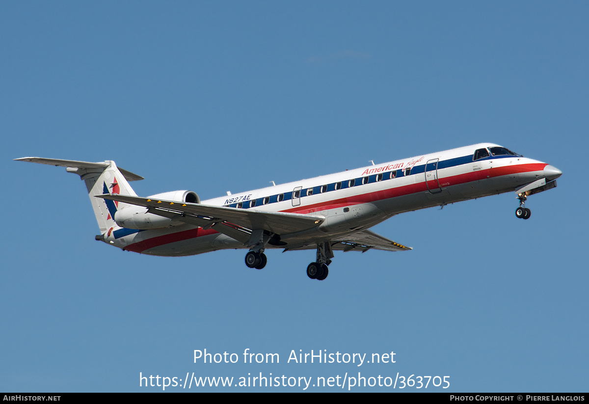 Aircraft Photo of N827AE | Embraer ERJ-140LR (EMB-135KL) | American Eagle | AirHistory.net #363705