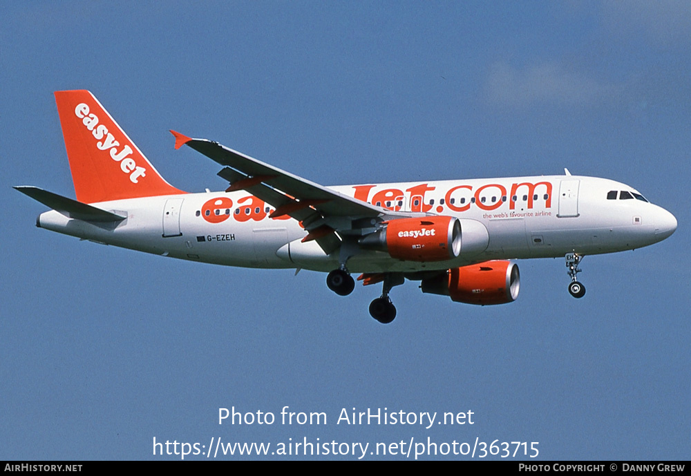 Aircraft Photo of G-EZEH | Airbus A319-111 | EasyJet | AirHistory.net #363715