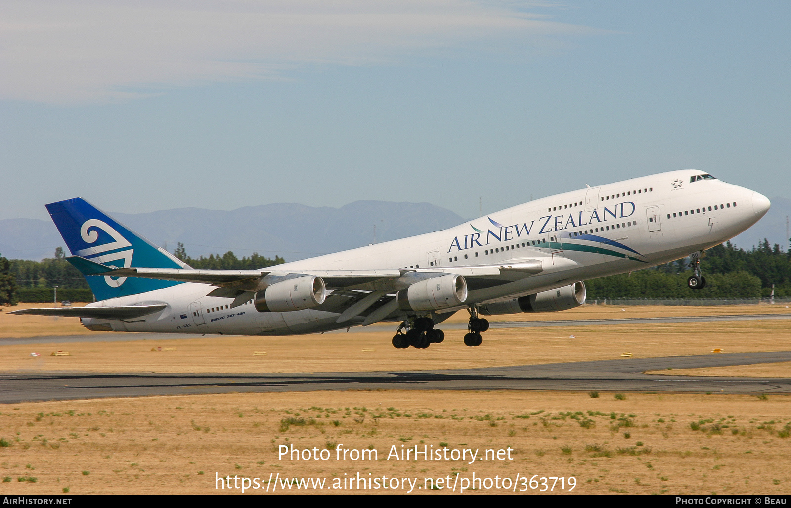 Aircraft Photo of ZK-NBU | Boeing 747-419 | Air New Zealand | AirHistory.net #363719