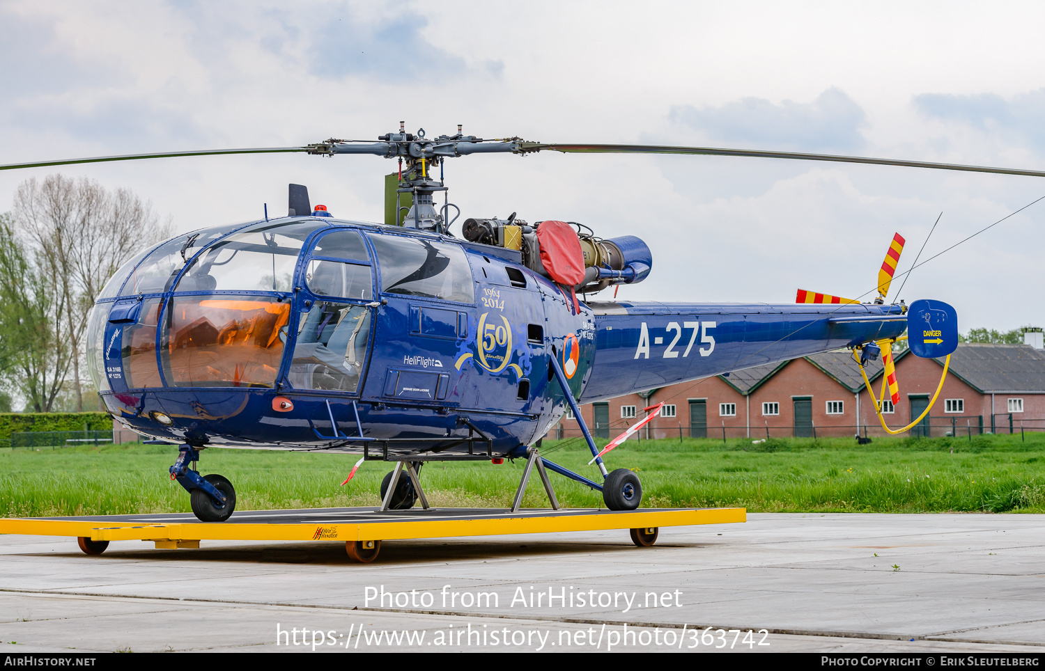 Aircraft Photo of A-275 | Sud SA-316B Alouette III | Netherlands - Air Force | AirHistory.net #363742