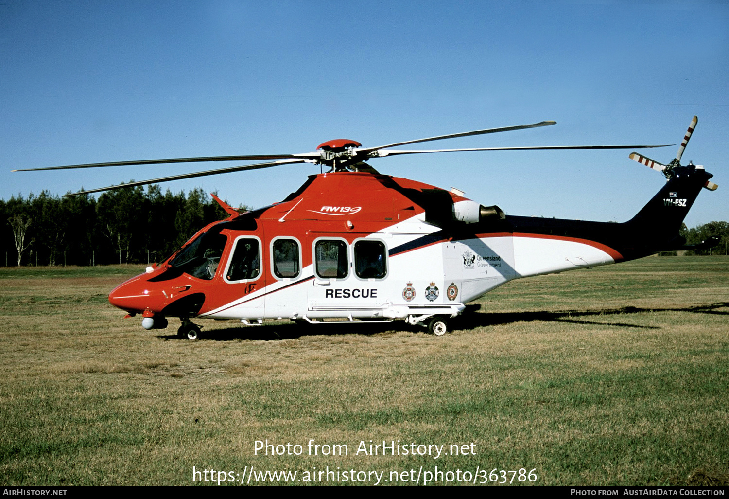 Aircraft Photo of VH-ESZ | AgustaWestland AW-139 | Queensland Government | AirHistory.net #363786