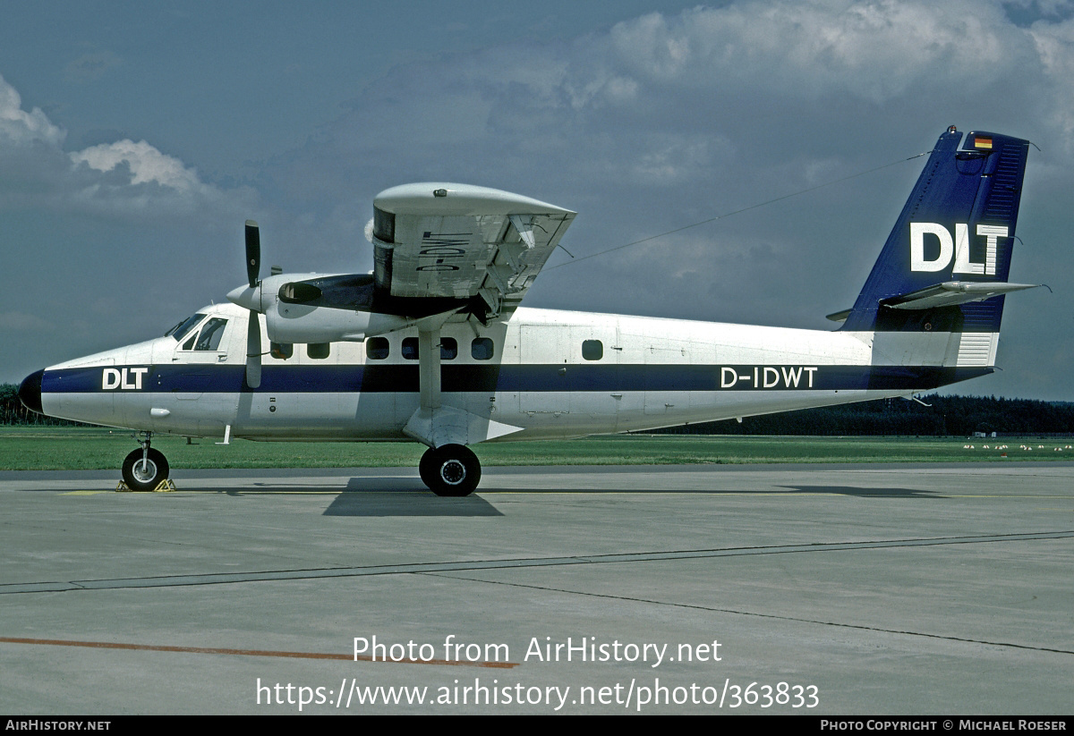 Aircraft Photo of D-IDWT | De Havilland Canada DHC-6-300 Twin Otter | DLT - Deutsche Luftverkehrsgesellschaft | AirHistory.net #363833