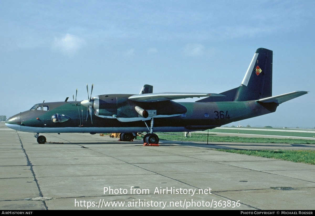 Aircraft Photo of 364 | Antonov An-26T | East Germany - Air Force | AirHistory.net #363836