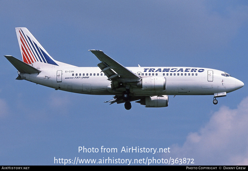 Aircraft Photo of EI-CXN | Boeing 737-329 | Transaero Airlines | AirHistory.net #363872