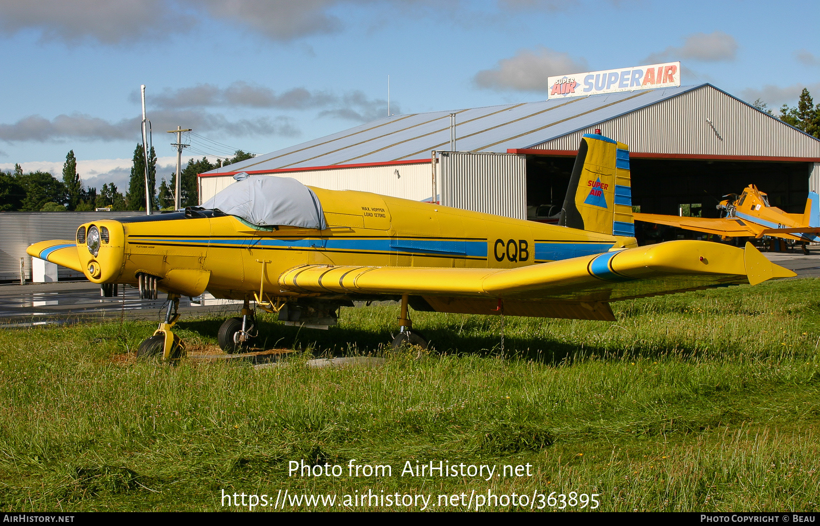 Aircraft Photo of ZK-CQB / CQB | Air Parts Fletcher FU-24-950M | Superair | AirHistory.net #363895