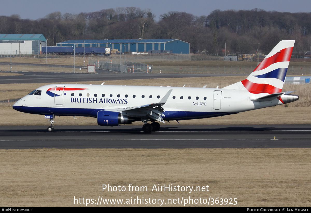 Aircraft Photo of G-LCYD | Embraer 170STD (ERJ-170-100STD) | British Airways | AirHistory.net #363925