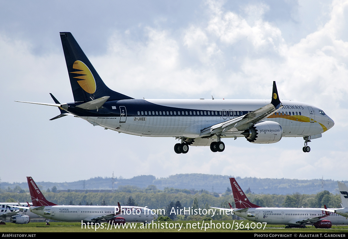 Aircraft Photo of 2-JXEE | Boeing 737-8 Max 8 | Jet Airways | AirHistory.net #364007