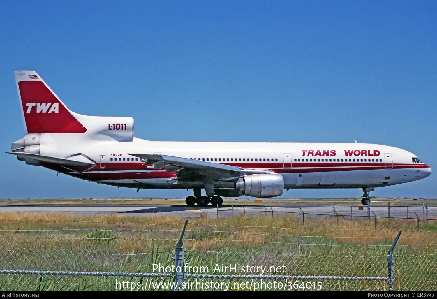 Aircraft Photo of N11006 | Lockheed L-1011-385-1 TriStar 1 | Trans World Airlines - TWA | AirHistory.net #364015