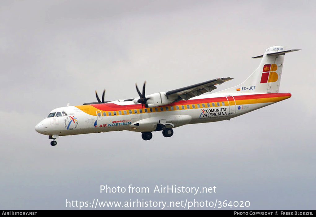 Aircraft Photo of EC-JCF | ATR ATR-72-500 (ATR-72-212A) | Air Nostrum | AirHistory.net #364020