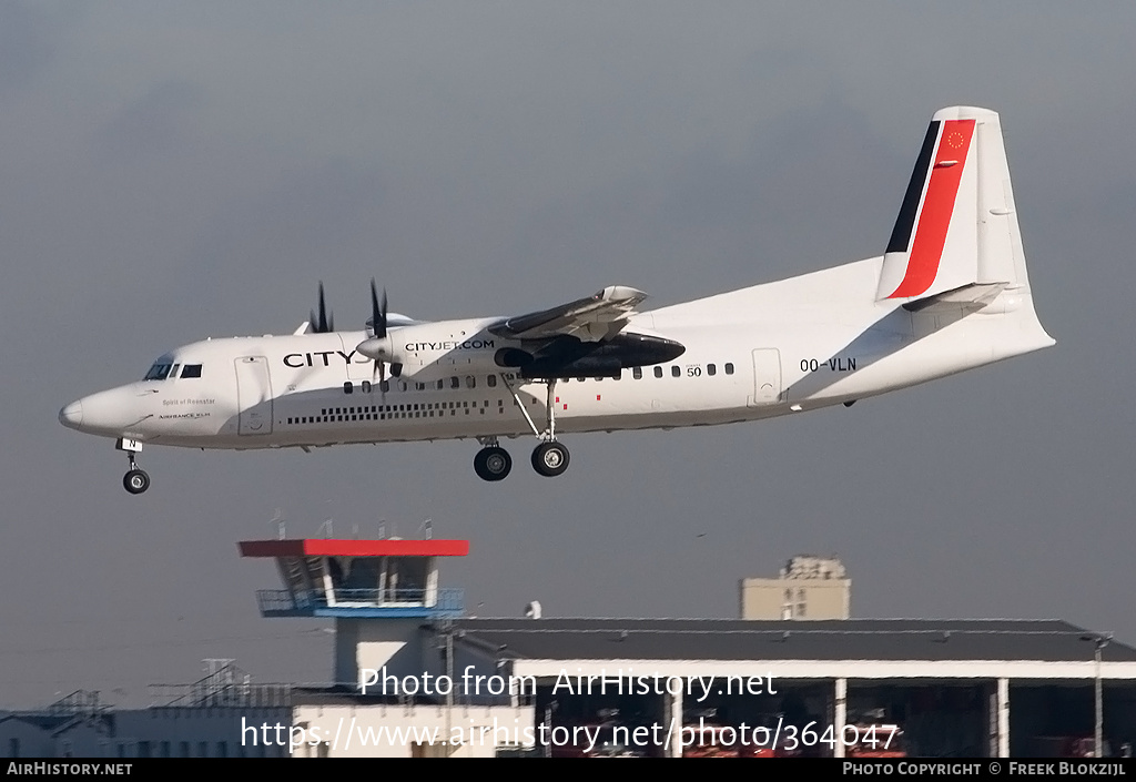 Aircraft Photo of OO-VLN | Fokker 50 | CityJet | AirHistory.net #364047