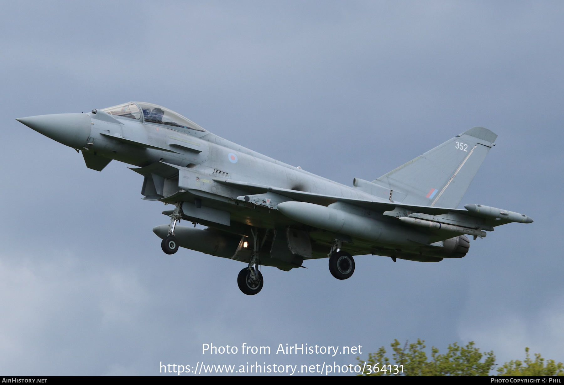 Aircraft Photo of ZK352 | Eurofighter EF-2000 Typhoon FGR4 | UK - Air Force | AirHistory.net #364131