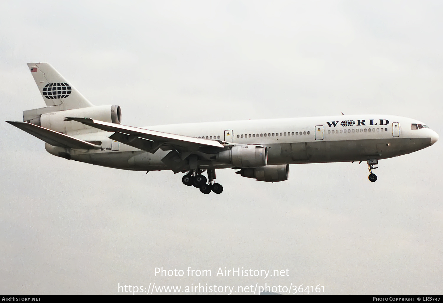 Aircraft Photo of N107WA | McDonnell Douglas DC-10-30CF | World Airways | AirHistory.net #364161