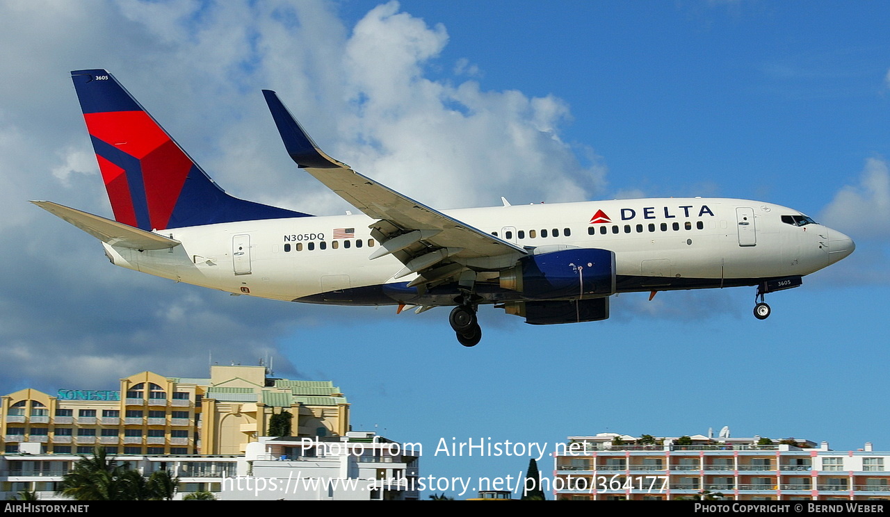 Aircraft Photo of N305DQ | Boeing 737-732 | Delta Air Lines | AirHistory.net #364177