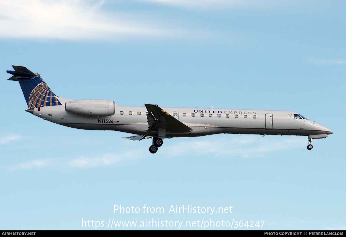 Aircraft Photo of N11536 | Embraer ERJ-145LR (EMB-145LR) | United Express | AirHistory.net #364247