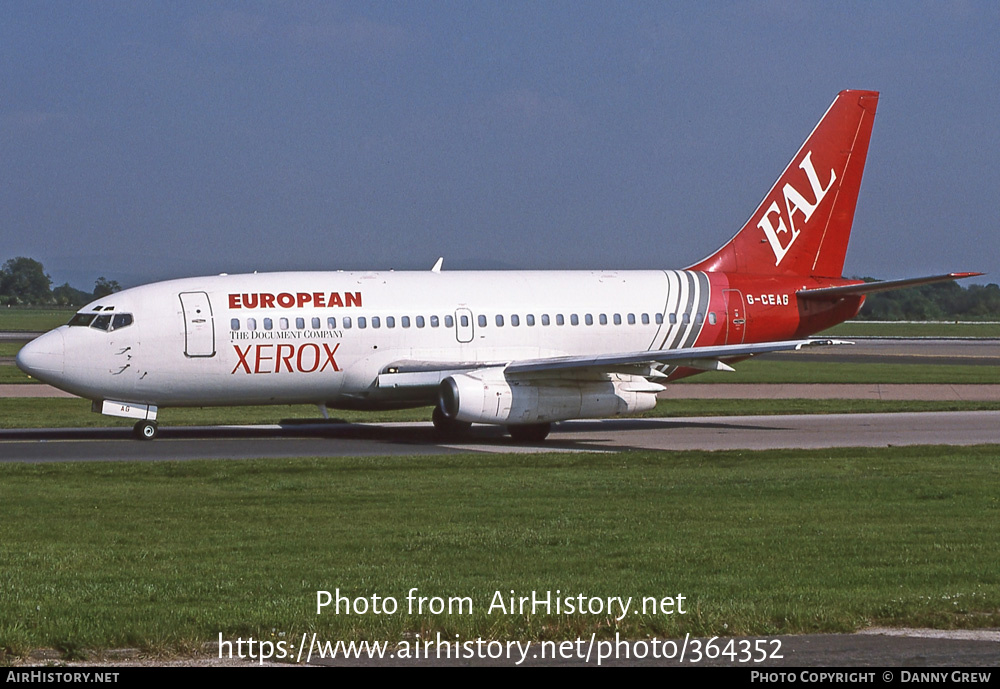 Aircraft Photo of G-CEAG | Boeing 737-229/Adv | European Aircharter - EAL/EAC | AirHistory.net #364352