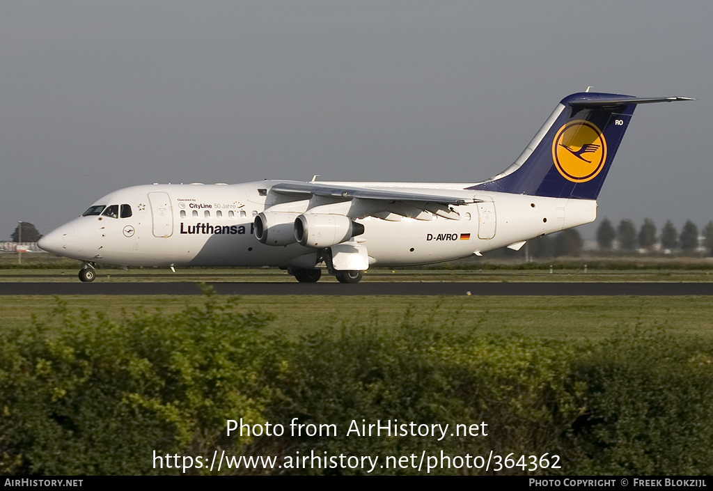 Aircraft Photo of D-AVRO | British Aerospace Avro 146-RJ85 | Lufthansa | AirHistory.net #364362