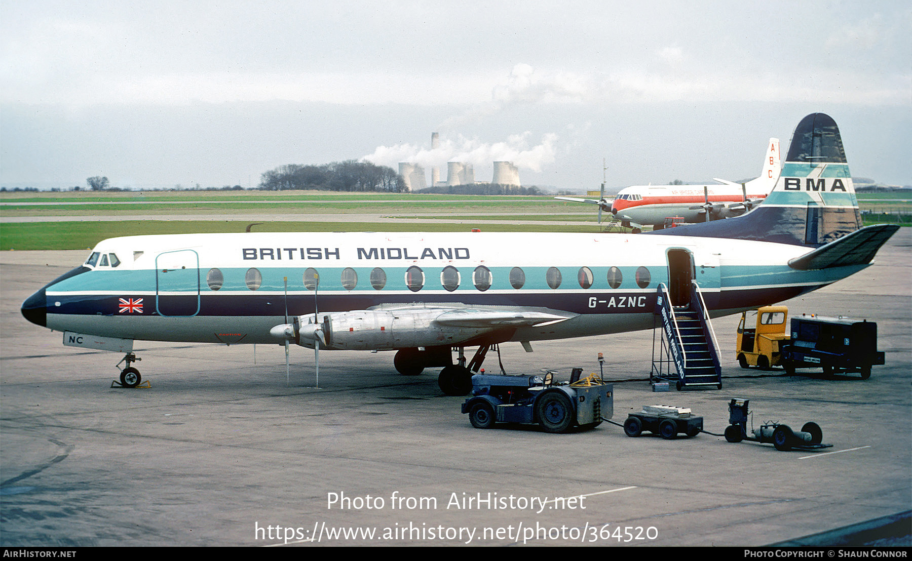 Aircraft Photo of G-AZNC | Vickers 813 Viscount | British Midland Airways - BMA | AirHistory.net #364520