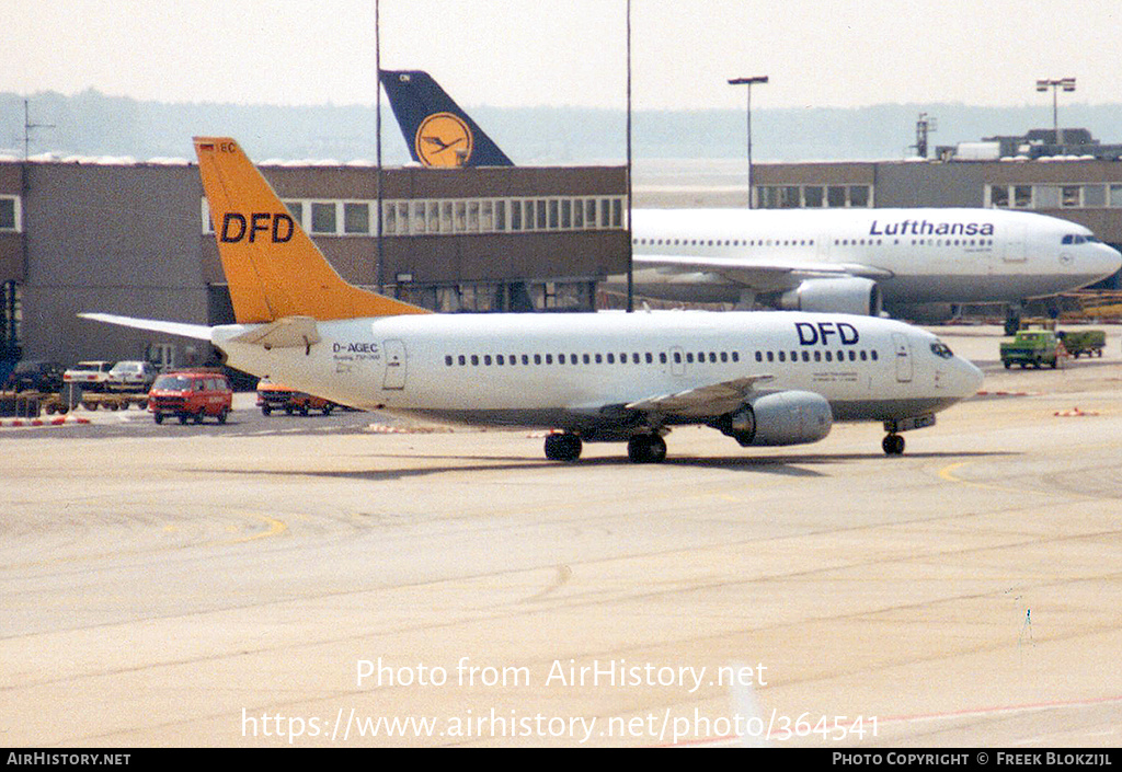 Aircraft Photo of D-AGEC | Boeing 737-35B | DFD - Deutsche Ferienflugdienste | AirHistory.net #364541