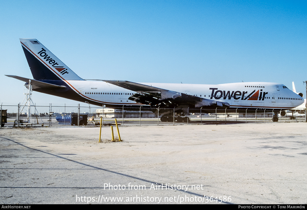 Aircraft Photo of N621FF | Boeing 747-259BM | Tower Air | AirHistory.net #364586