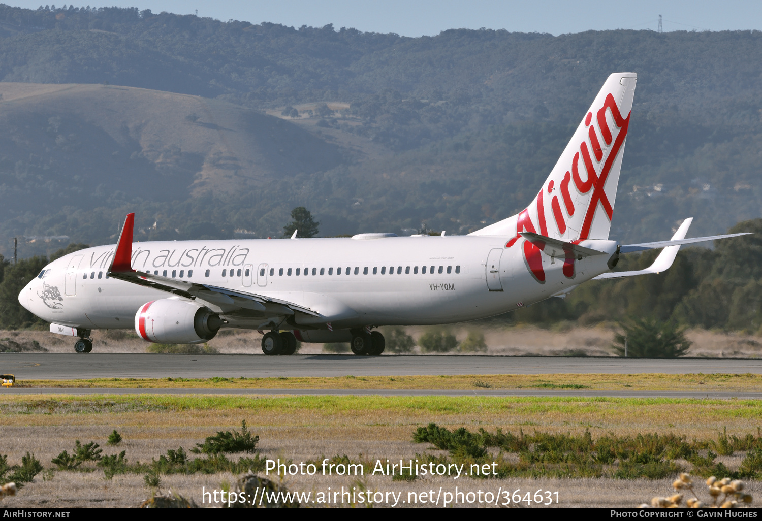 Aircraft Photo of VH-YQM | Boeing 737-8FE | Virgin Australia Airlines | AirHistory.net #364631