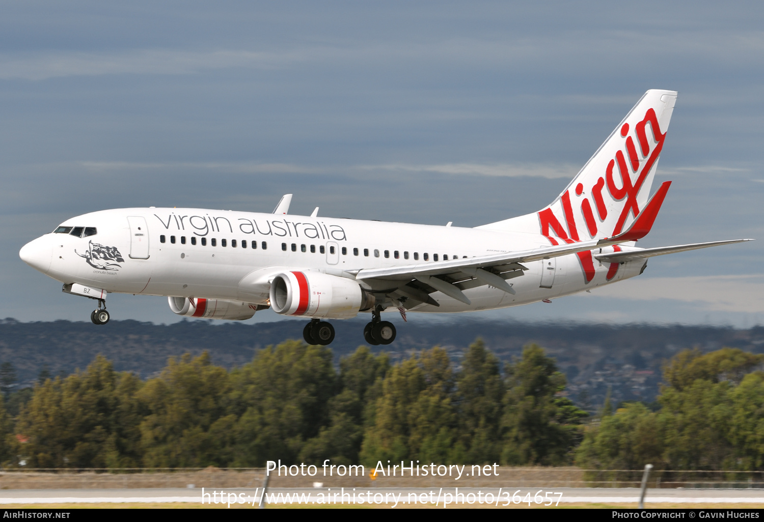 Aircraft Photo of VH-VBZ | Boeing 737-7FE | Virgin Australia Airlines | AirHistory.net #364657