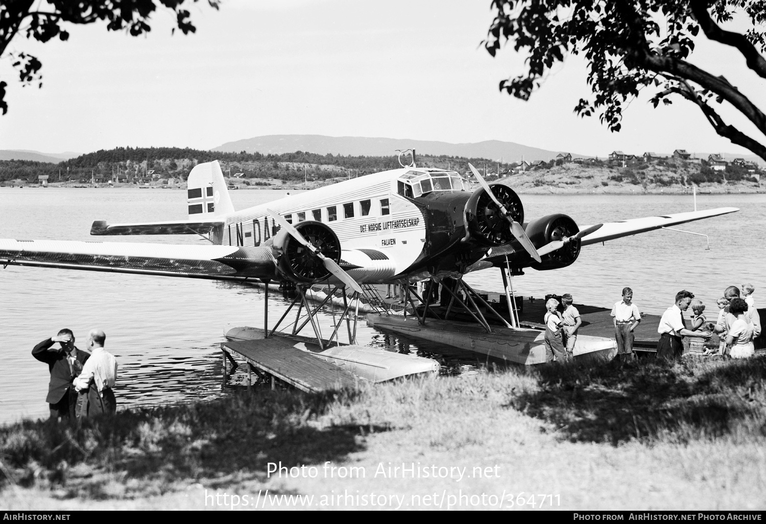 Aircraft Photo of LN-DAH | Junkers Ju 52/3m g2e | Det Norske Luftfartselskap - DNL | AirHistory.net #364711